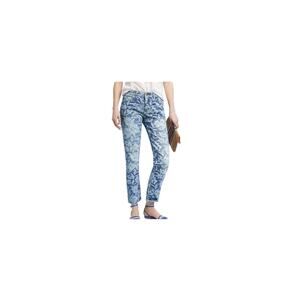 Anthropologie Pilcro Mid Rise Floral Print Slim Boyfriend Jeans
